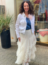 Lade das Bild in den Galerie-Viewer, Cream Clothing , Sissel - A - Linien -Rock col.whisper white