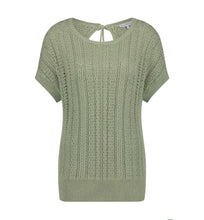 Lade das Bild in den Galerie-Viewer, Red Button Jerry lurex ajour,col.summer sage