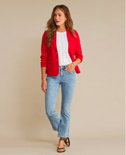 Lade das Bild in den Galerie-Viewer, Red Button, Blazer Babs punta,col.rot
