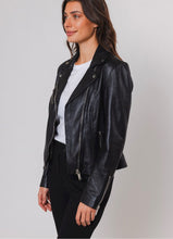 Lade das Bild in den Galerie-Viewer, Rino & Pelle Lederjacke Ghost, col .schwarz