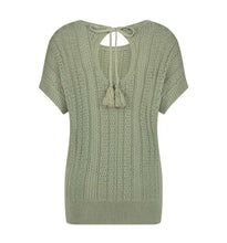Lade das Bild in den Galerie-Viewer, Red Button Jerry lurex ajour,col.summer sage