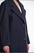 Lade das Bild in den Galerie-Viewer, Rino & Pelle Mantel Cecile col.navy