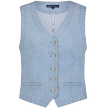 Lade das Bild in den Galerie-Viewer, Red Button Jeans Weste col.bleach blue
