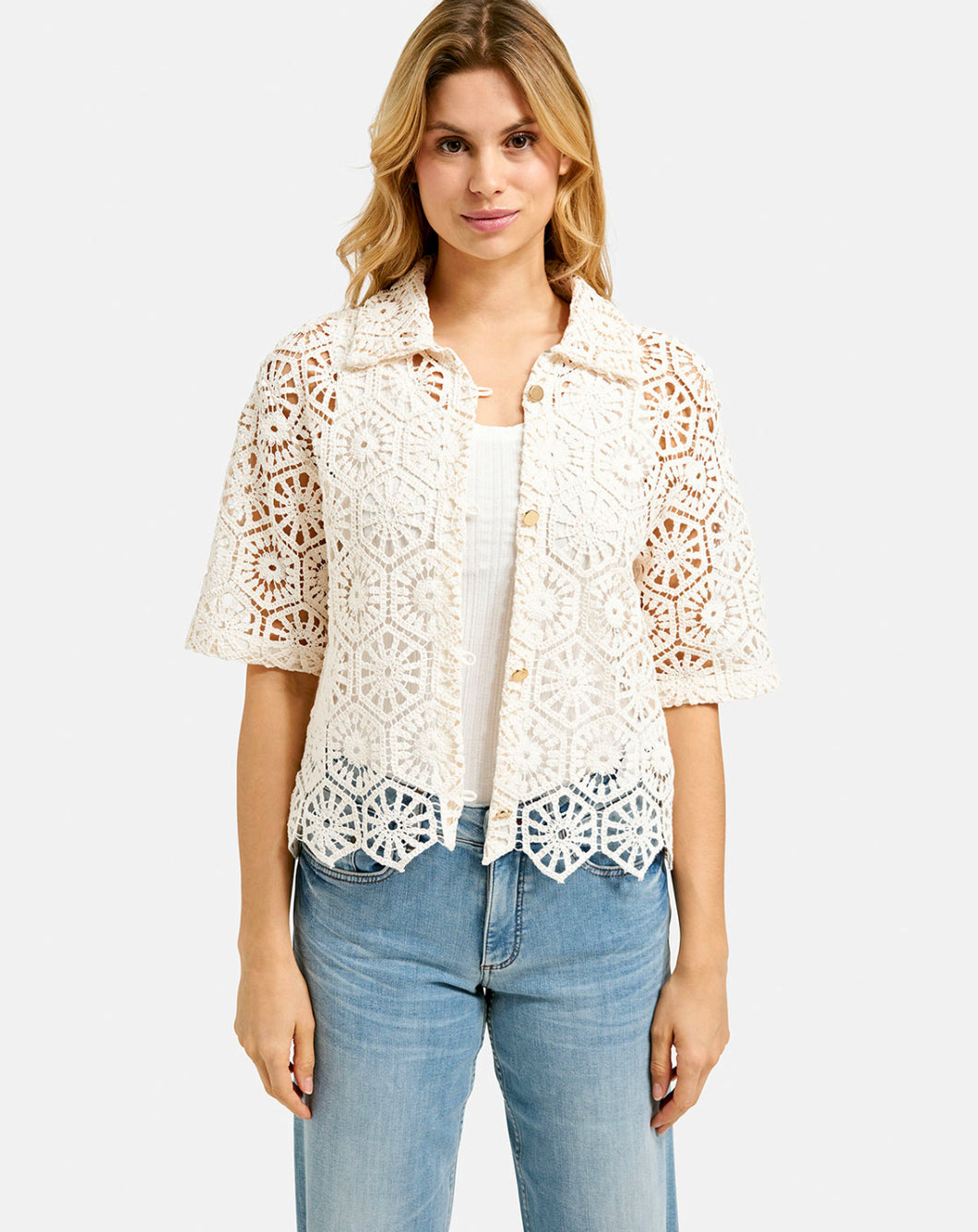 Smith & Soul Bluse , col.creme