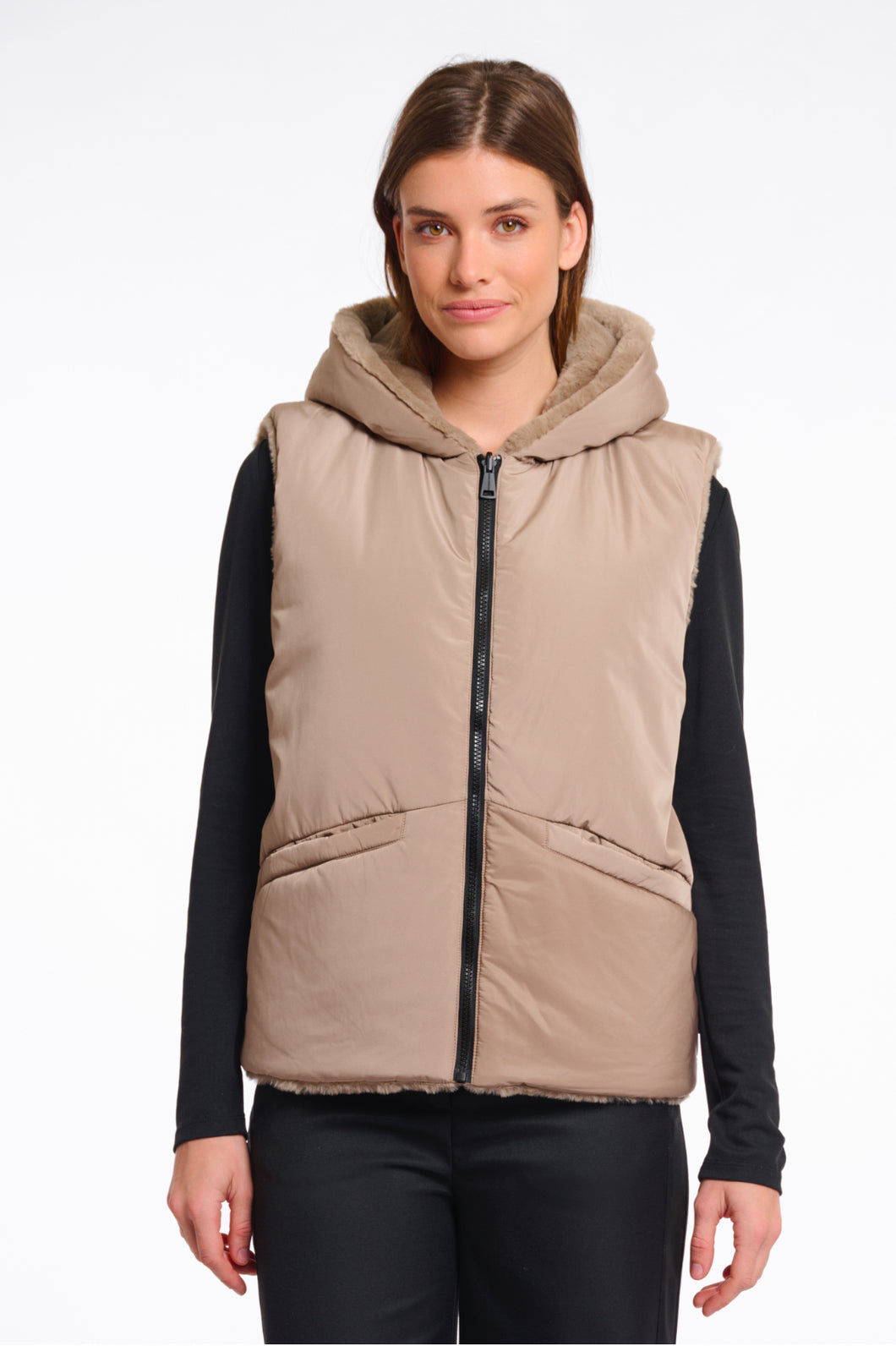 Rino Pelle Weste Hiddo col.toffee