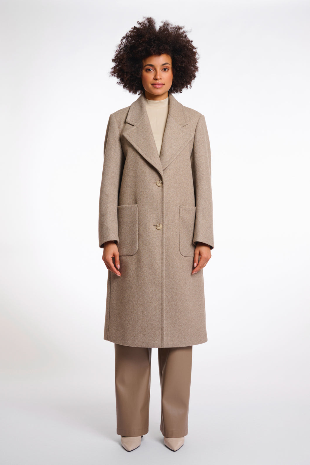 Rino & Pelle Mantel Cecile , col.toffee melange